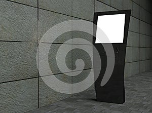 3d blank street touch screen