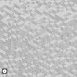 3d blocks structure background. Black and white grainy design. Stippling effect.