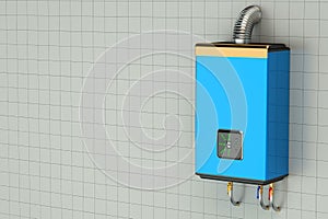 3D Blue home gas-fired boiler, water heater