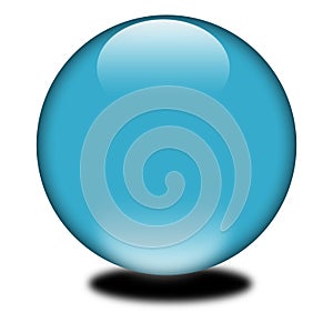 3d blue sphere