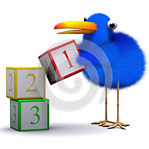 3d Bluebird learns to count