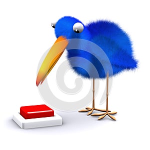 3d Bluebird wants to push the red button