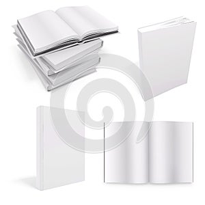 3d book with blank covers