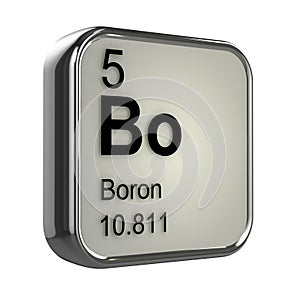 3d Boron element