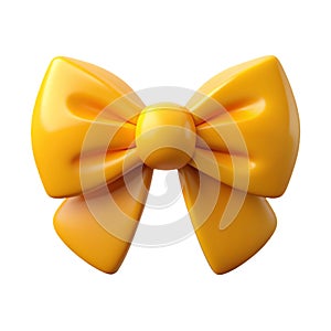 3d bow on an isolated background