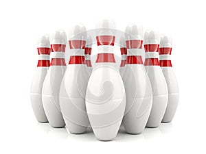 3D bowling pins