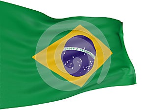 3D Brazilian flag