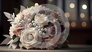 3D Bridal Bouquet Decoration, Made with Generative AI