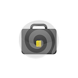 3d Briefcase cartoon vector icon. Concept for business and finance. Investment, briefcase, money icon