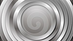 3d brushed metal circles background motion graphics seamless loop with copy space