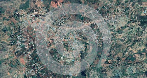 3D Buildings Rendering Rutana Burundi HD satellite image