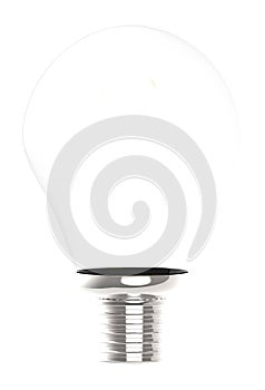 3d bulb in white isolated background