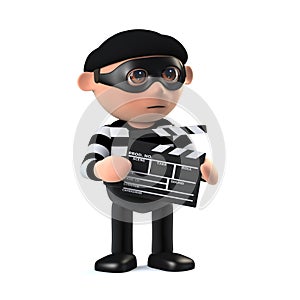 3d Burglar films the event