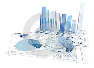 3D business charts