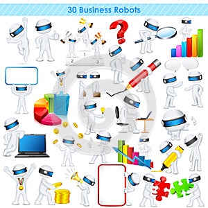 3d Business man in fully scalable vector