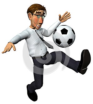 3d businessman and also footballer