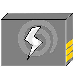 3d Camera battery pack icon isometric vector. cartoon