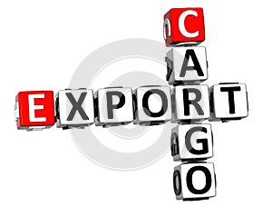 3D Cargo Export Crossword