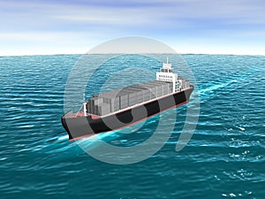 3D Cargo Ship