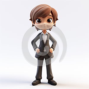 3d Cartoon Businessman Lt007: Tom Chambers Style With A Touch Of Anime
