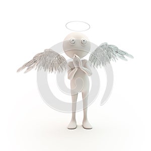 3D cartoon character angel