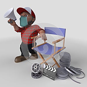 3D Cartoon Lumberjack Character