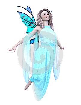 3D CG rendering of fairy girl