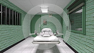 3D CG rendering of Restraint room