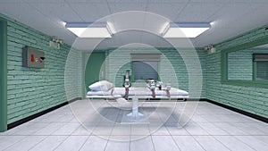 3D CG rendering of Restraint room