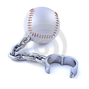3d Chained baseball