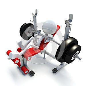 3D character building muscles