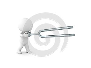 3D Character wielding a tunning fork