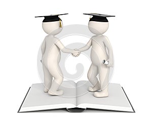 3d characters - Graduation - Gratulation