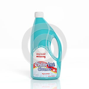 3D Chlorine Cleaner plastic bottle