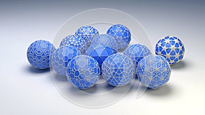 3D christmas balls