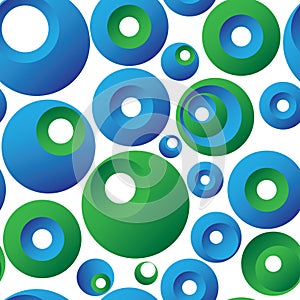 3D Circle Seamless Background