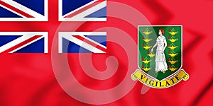 3D Civil Ensign of the British Virgin Islands.