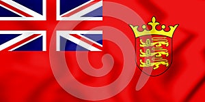 3D Civil Ensign of the Jersey.