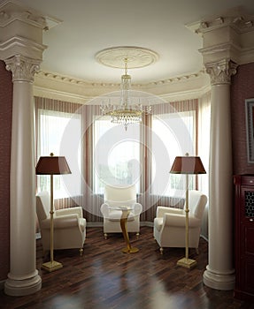 3d classical interior
