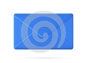 3d closed mail envelope icon