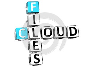 3D Cloud Files Crossword