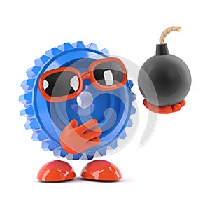 3d Cog has a bomb