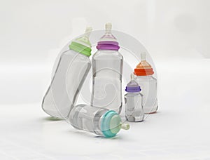 3d color baby bottle