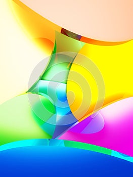 3d colorful background of circles