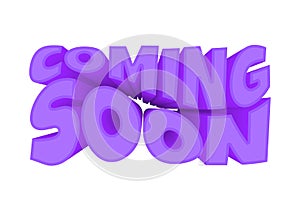 3D Coming Soon background Vector Illustration. Business Advertising with Sign or Label Design for Sale Serve as a Banner, Poster