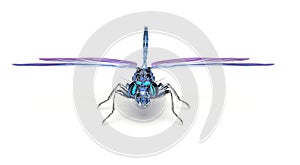 3D concept of flying robot, dragonfly drone