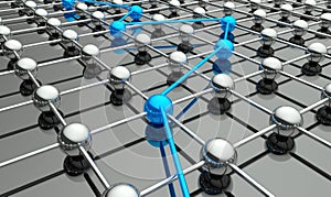 3d conception of network and communication