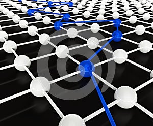 3d conception of network and communication