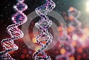 3d contains DNA molecule that organisms illustration genetic code Cell Pattern Technology Science Target Key Research Cancer