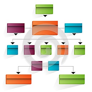 3d Corporate Organizational Chart Icon